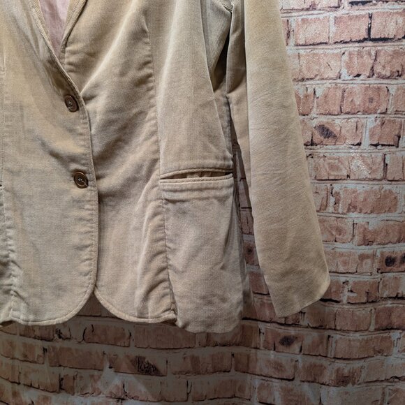 DC Collection VINTAGE Tan Corduroy Blazer Size 14 - Picture 2 of 15